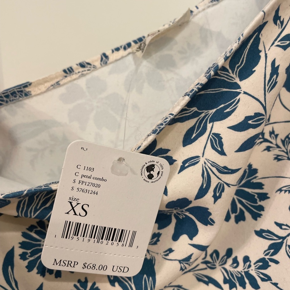 Free People floral one shoulder thong bodysuit